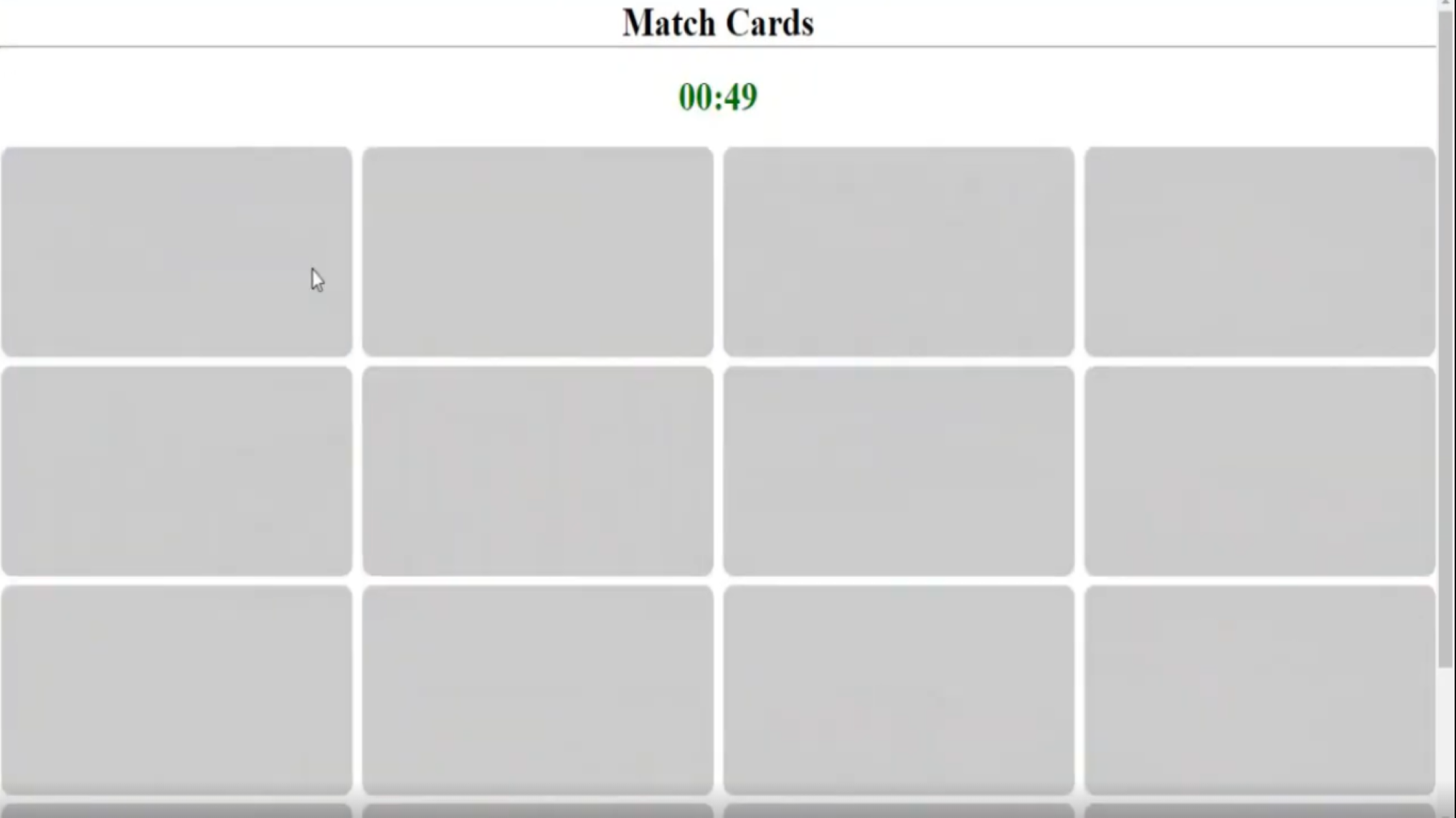 Card Match Game